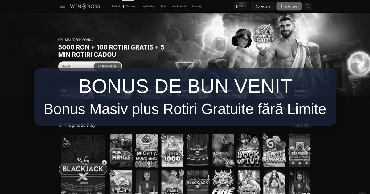 Winboss Casino welcome bonus